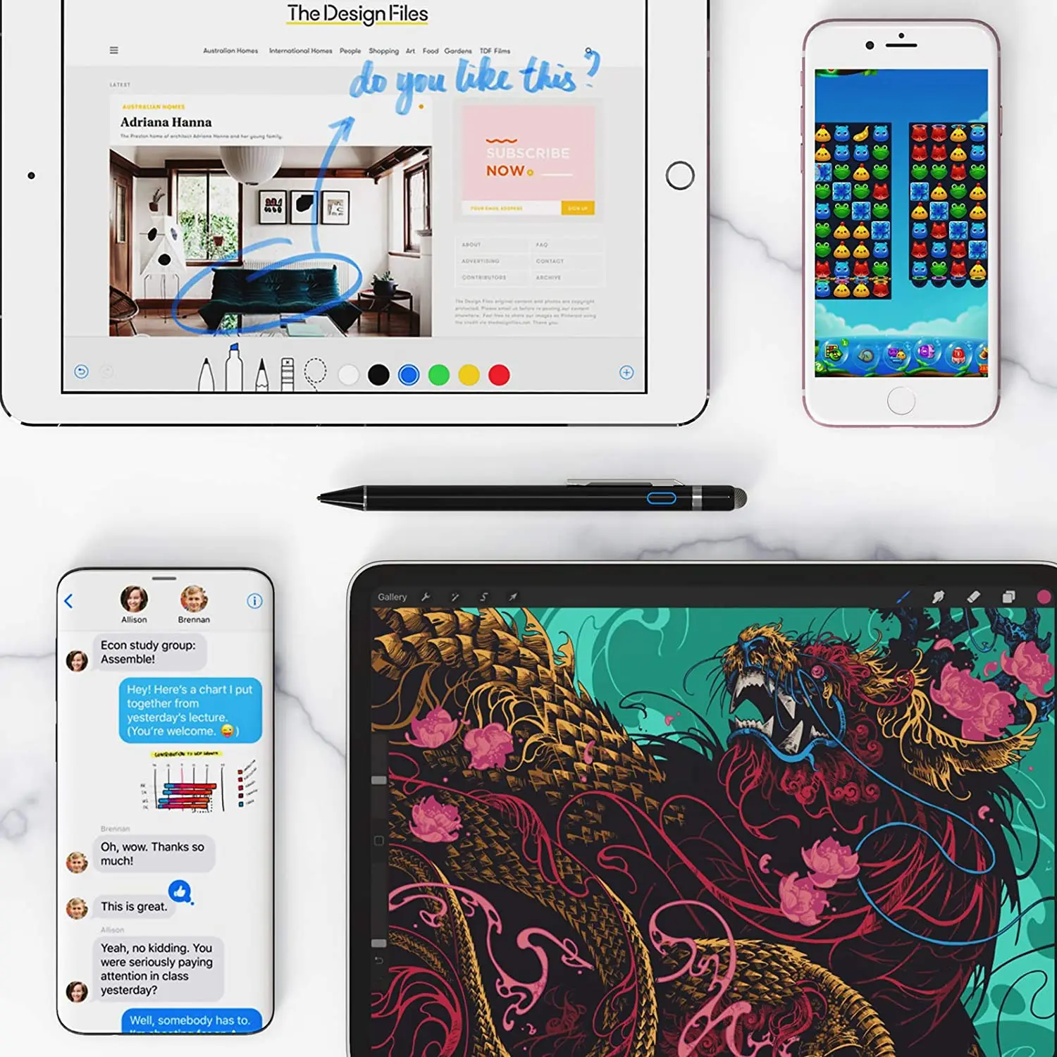 High Accuracy Android Pen Universal Digital Pencil for iPhone iPad Tablet