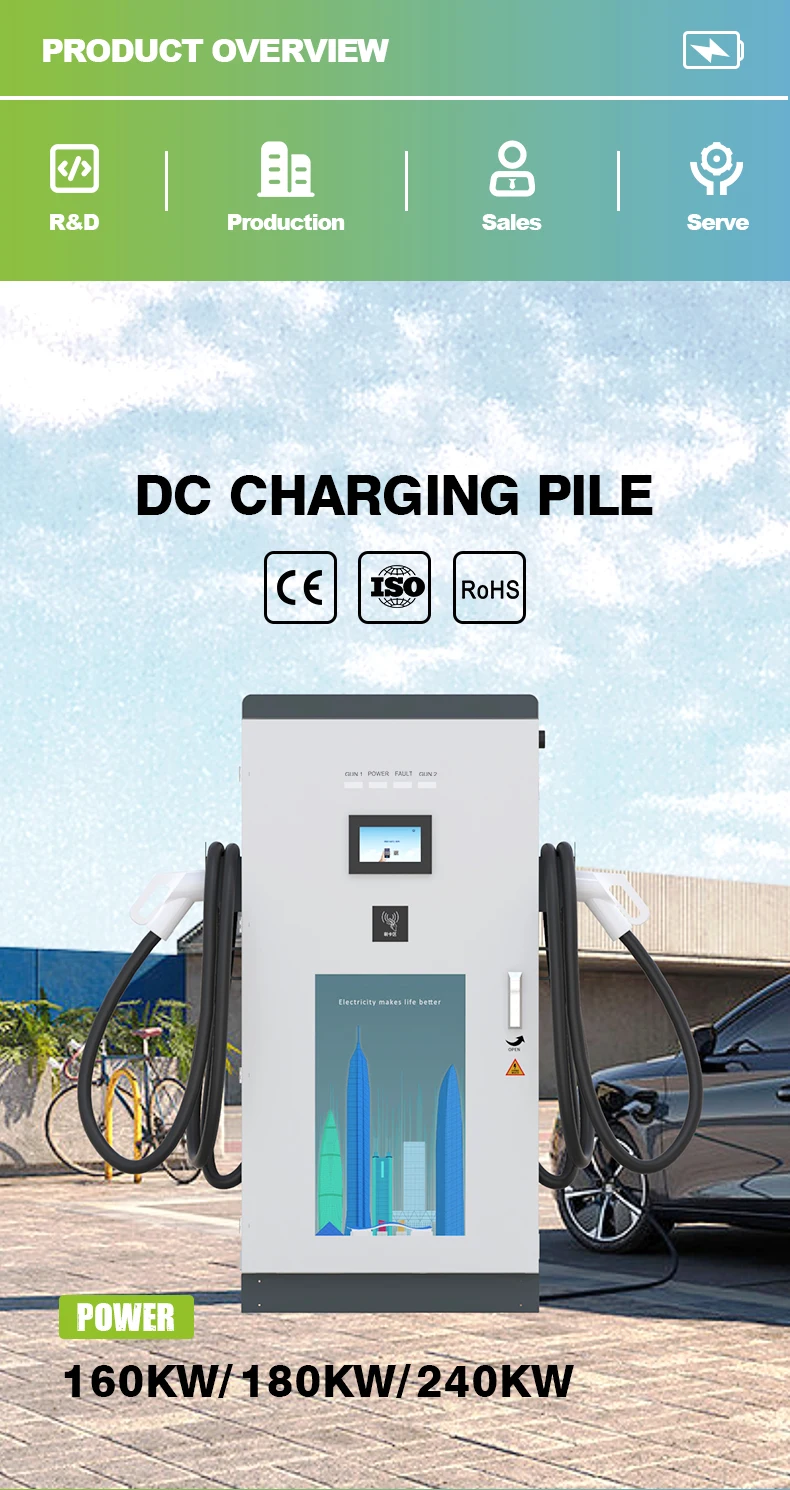 160kw Dc Ev Fast Charger Ev Charging Station Supports Ccs1 Ccs2 Chademo ...