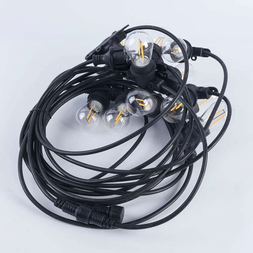 Waterproof Christmas Light Bulbs Dimmable Festoon String Light With Led