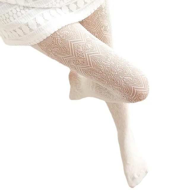 Specials-cosplay Lolita, love wave sexy lace mesh socks, breathable carved jacquard stockings, pantyhose women
