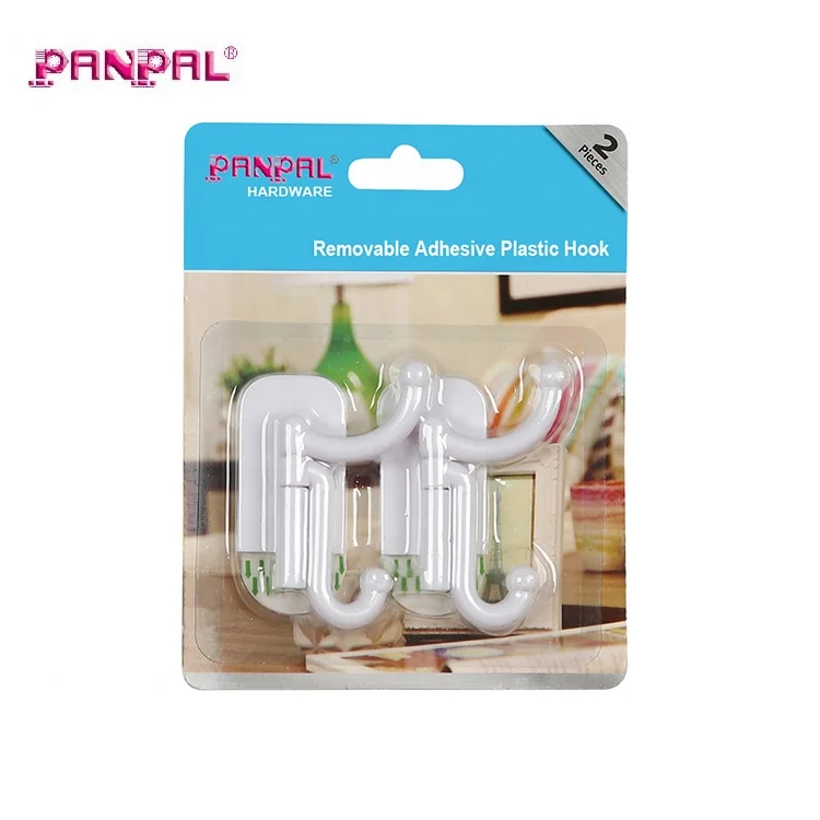 BSCI approve factory supply high quality removable very strong plastic self adhesive hooks