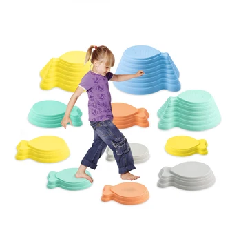 Stackable Balance Stepping Stone Set of Sensory Toy for Toddlers Entertainment and Exercise, 11PCS