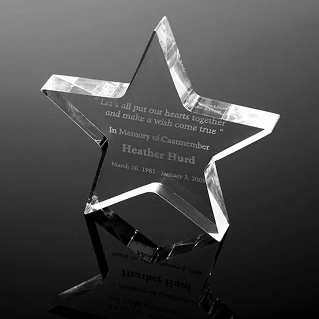 Paperweight Custom Custom Star Paperweight Personalized Clear Acrylic Star Paperweight ...