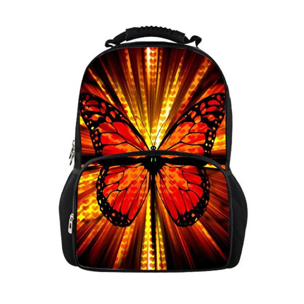 blank black backpack