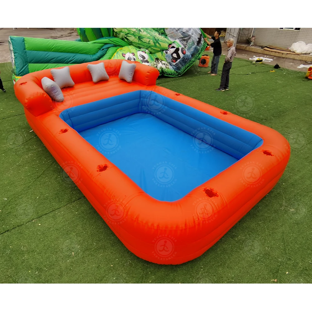 Commercial Lounge Pool Inflatable Adult Summer Party Inflatable Lounge Pool Built Bench Sofa Pool for Family
