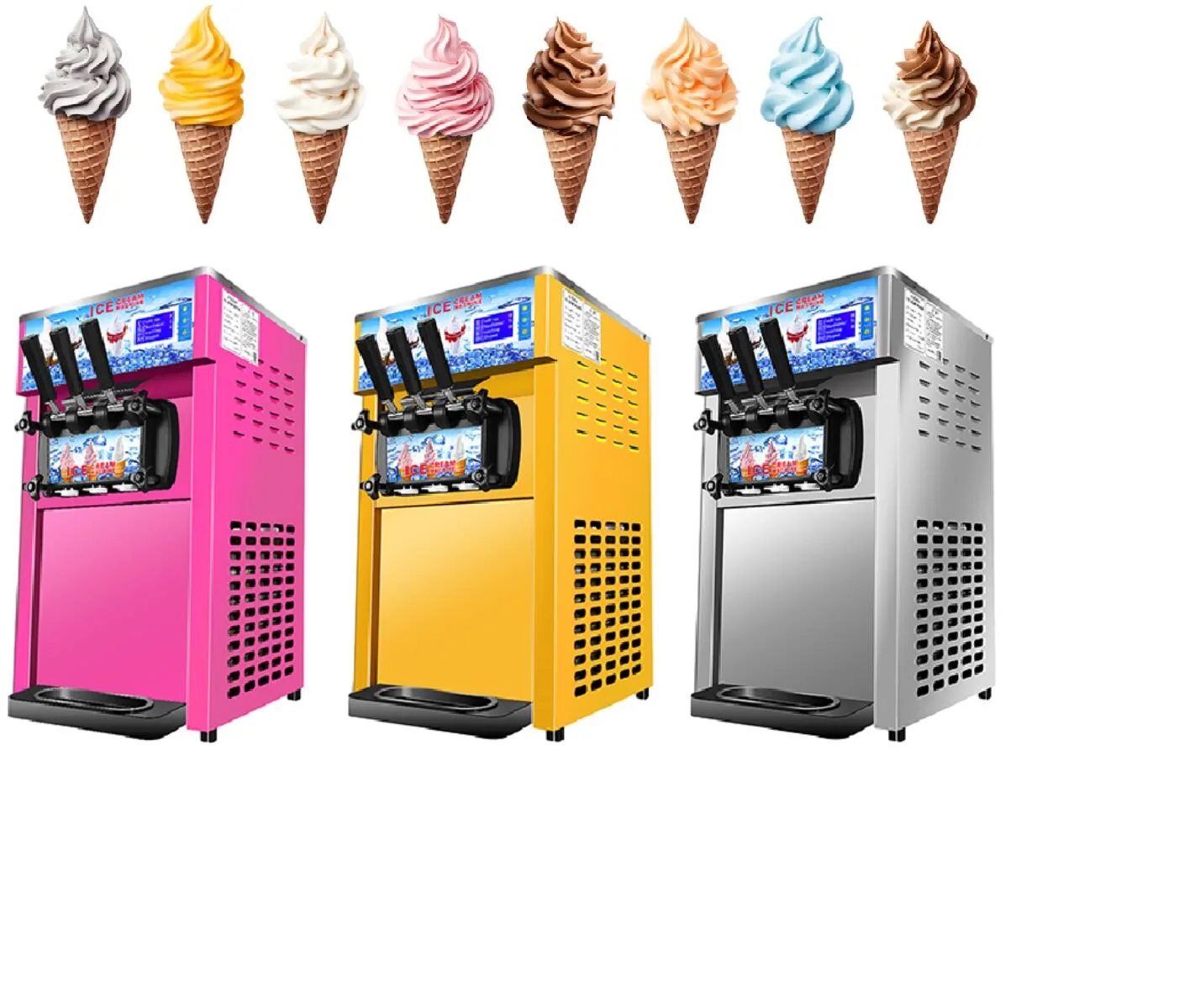 Commercial Ice Cream Machine Icecream Maker Ice Cream Machine Soft Ice