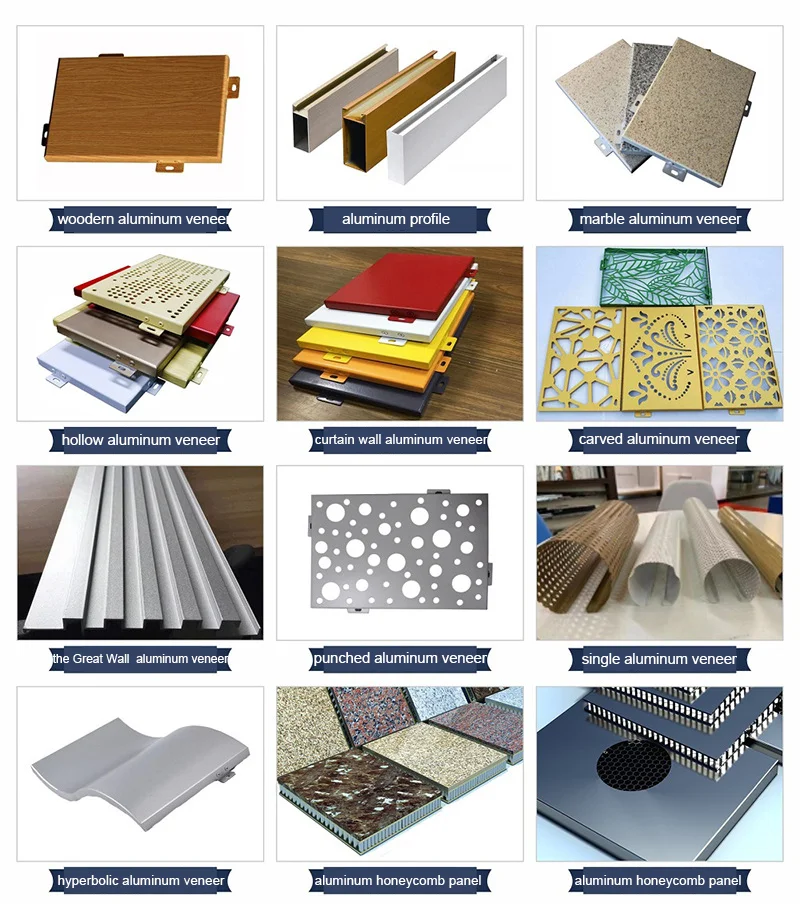 perforated panels aluminum board Stone Look Aluminum Veneer
