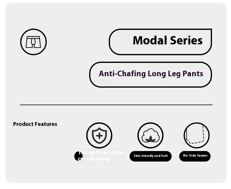 Wholesale Breath Freely  Men's Modal Long Leg  Antibacterial Underwear 10 Pack Custom OEM Supplier