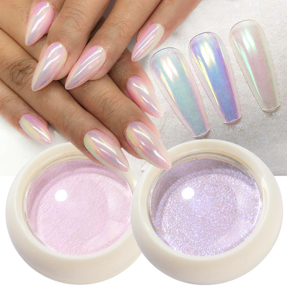Mermaid Pigment Aurora Hologram – Holografisches Glitzerpigment Für Nails – Ca. 0,5 G