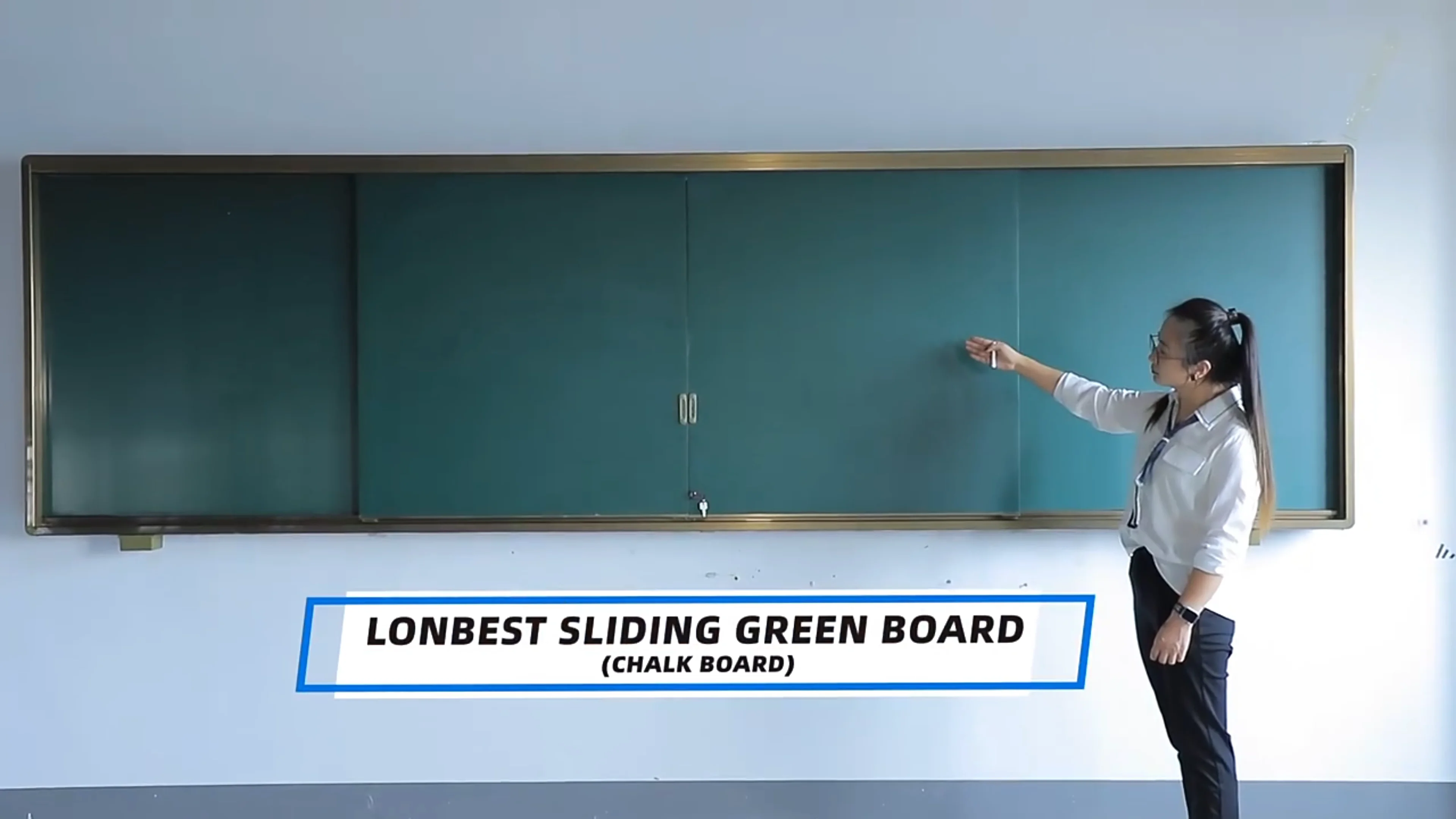 Lonbest 430x130.5cm Big Chalkboard Frameless Blackboard Writing Board