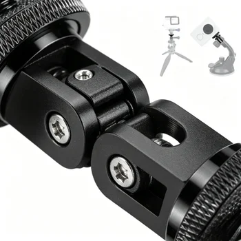 2 Pieces 1/4"-20 Inch Aluminium Adapter Tripod Mount Go Pro Insta360 Action Cameras for SJCAM SJ4000 for Xiaoyi detail image