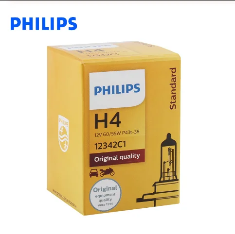 Philips H4 9003 12v 60/55w P43t Original Quality Car Headlight