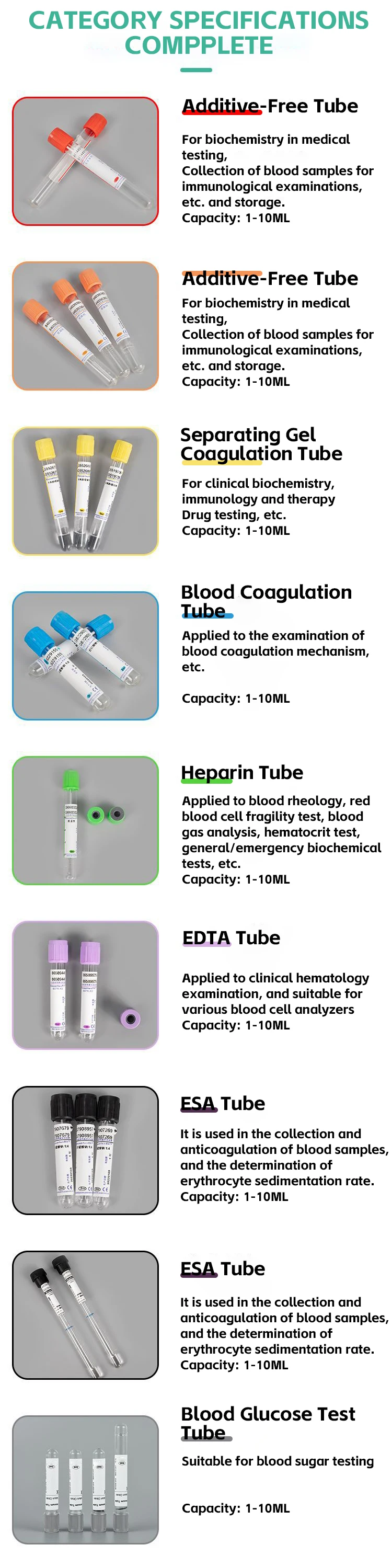 Farmasino Regen Lab 8ml Prp Tube With Gel Prp Tube Set Medical Supplies