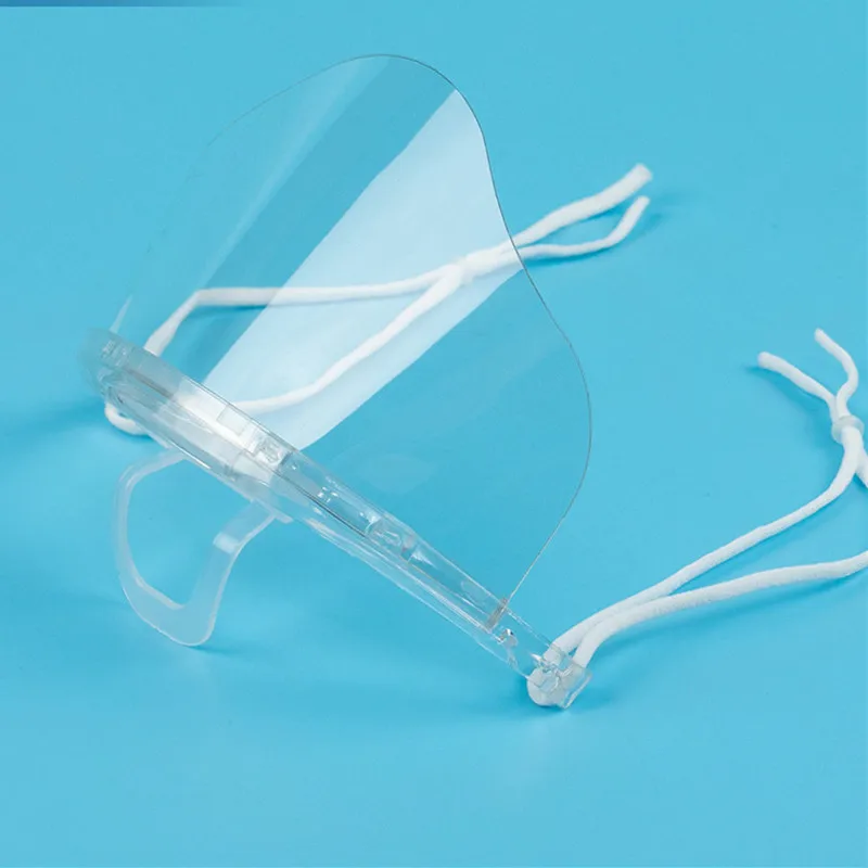Clear Splash Guard Mask for Restaurants Plastic Face Cover, Blocks ...