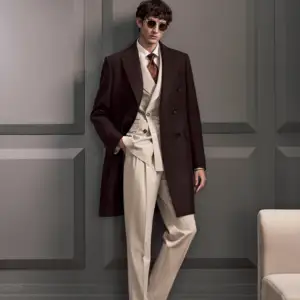 HARCHOY Made To Measure Handmade Luxury Quality Commute Office Work Notch Lapel Business Suit Single Breasted Men S Set