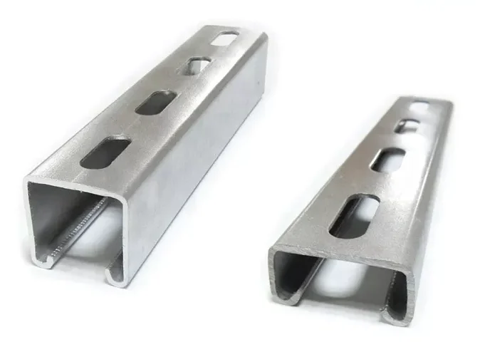 Manufacturer Hot Selling Galvanized Steel Unistrut Strut C Profile rail Channel Dimensions Factory