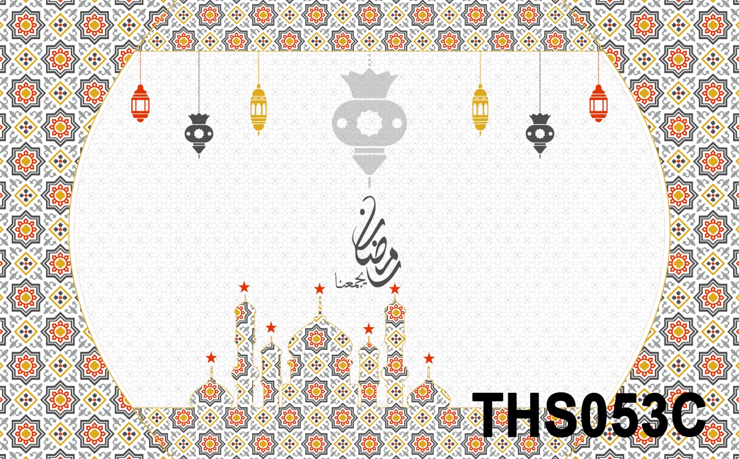 Muslim Ramadan Designs Printed PVC Tablecloth
