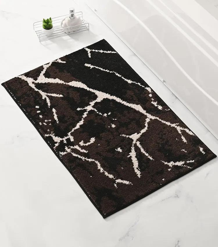  Hot Sale Soft Shower Bath Mat Washable Microfiber Non Slip Shaggy Bathroom Bath Mat supplier