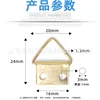 Ts-k018 double-hole triangle-gold