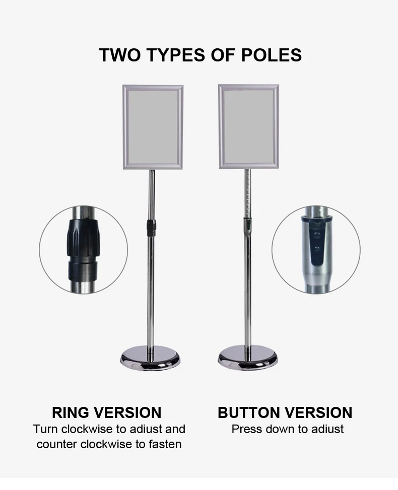 Adjustable Poster Display Racks - Durable & Versatile