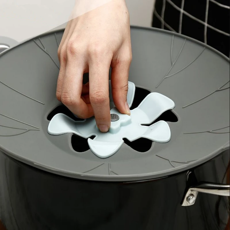 Eco-Friendly Silicone Spill Stopper Pot Lids