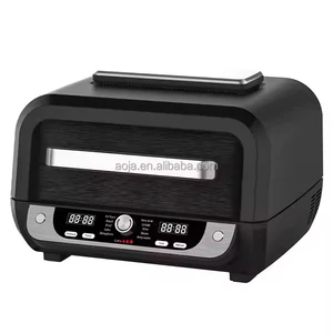 12 in 1 Multi-function Square Stainless Steel Modern Air Fryer 5.5L Digital Electric Kitchen Appliance Oil Free Grill Fryer