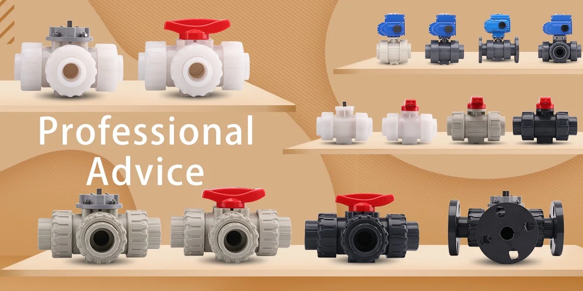 Plastic 3 Way Valve Series Valve Manufacturer Customized Pvc Pph Pvdf