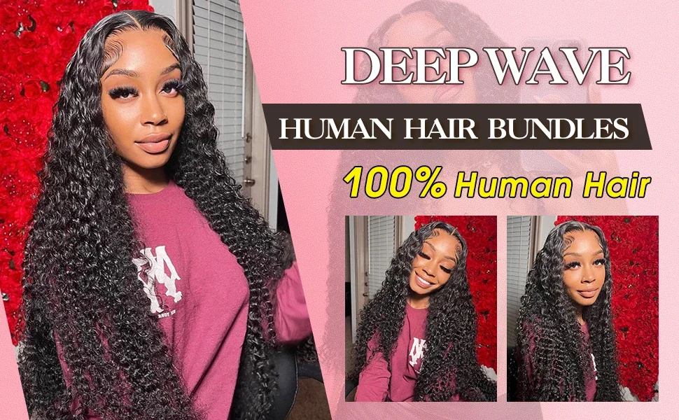 Extensions de cheveux humains brésiliens bouclés Tomiyaa Loose Deep Wave 30 32 pouces_voghion.com