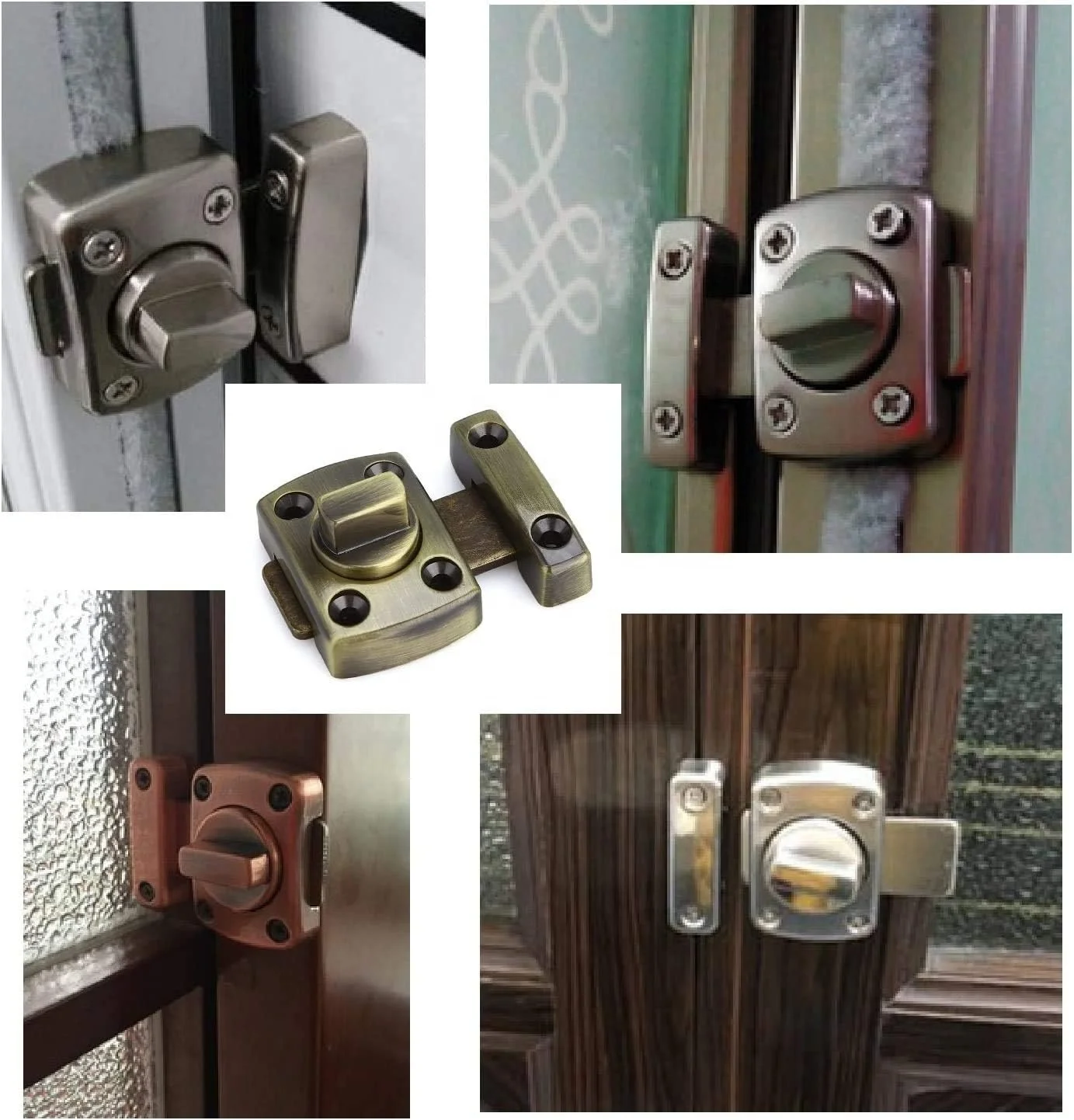Revolving Lock Rotate Bolt Latch Gate Safety Revolving Door Lock Pet Door Lock Antique ...