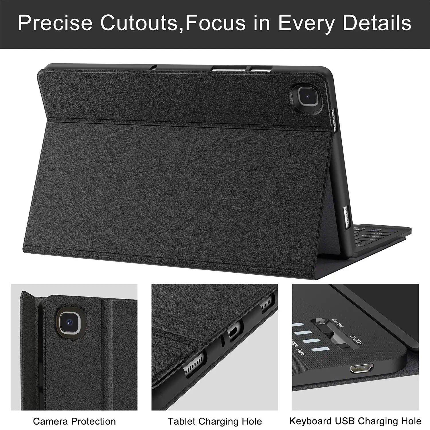 Rugged A7 Tab Flip Leather Case With Keyboard For Samsung Galaxy Tab A7 Lite10.4 Case Buy For