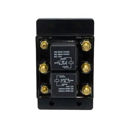 12 Volt 6 Terminal Relay Reversing Solenoid Switch Reversing Polarity ...