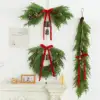 Christmas scene 3-piece set-horns wreath rattan