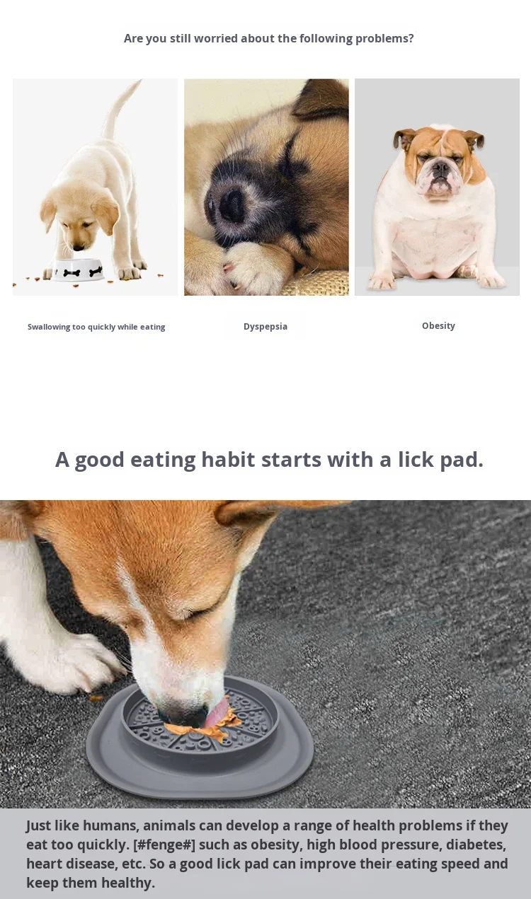 Multi-Functional Anti-Slip Silicone Pet Bowls Specific for Dogs Slow Food Licking Set with Anti-Choking Feature details