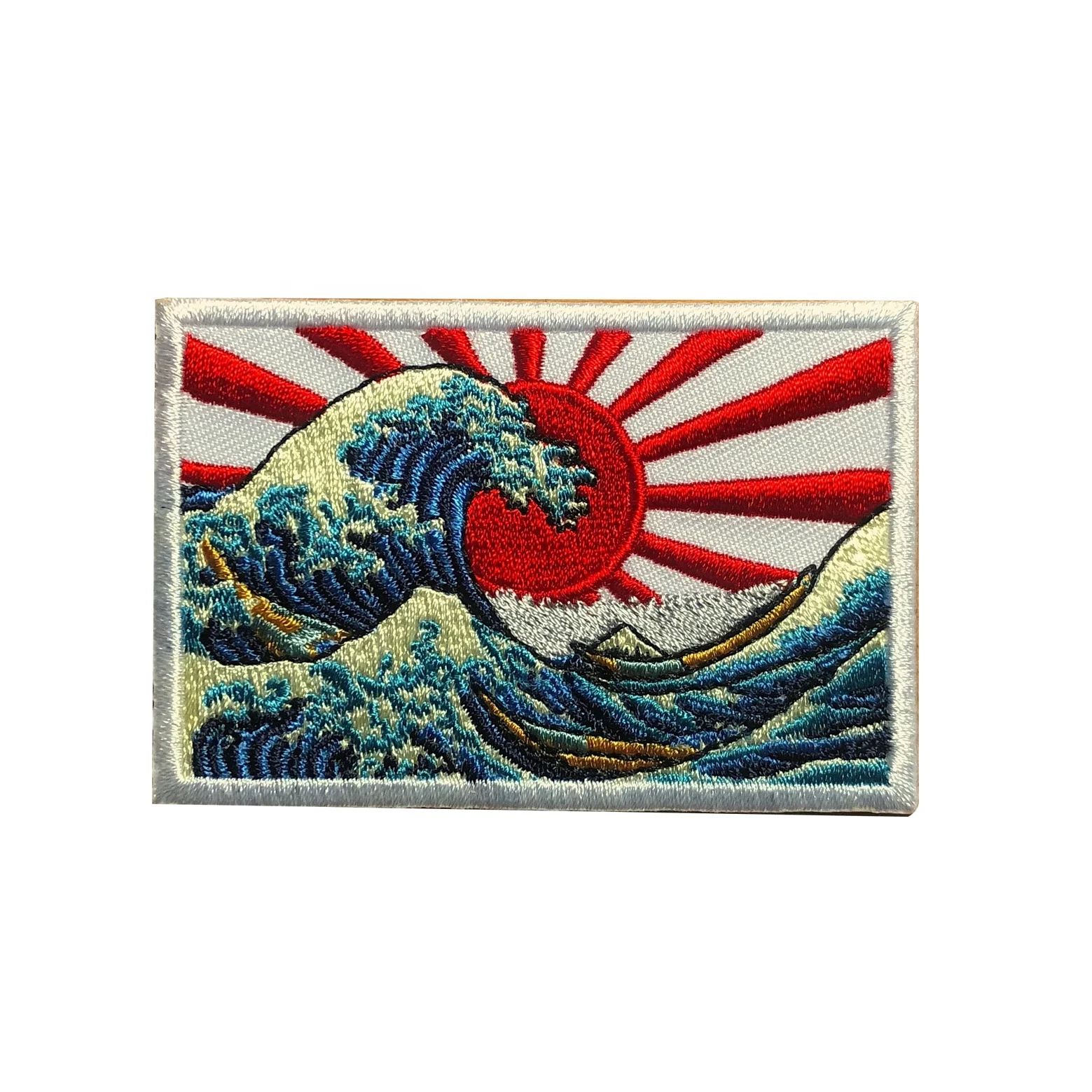 the great wave patch emblem japanese