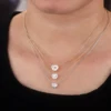 10k gold lab diamond necklace