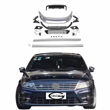 Genuine Car Bumpers for 2013-2018 Volkswagen CC Upgrade R-line Front Car Bumper Grille Side Skirt Rear Diffuser