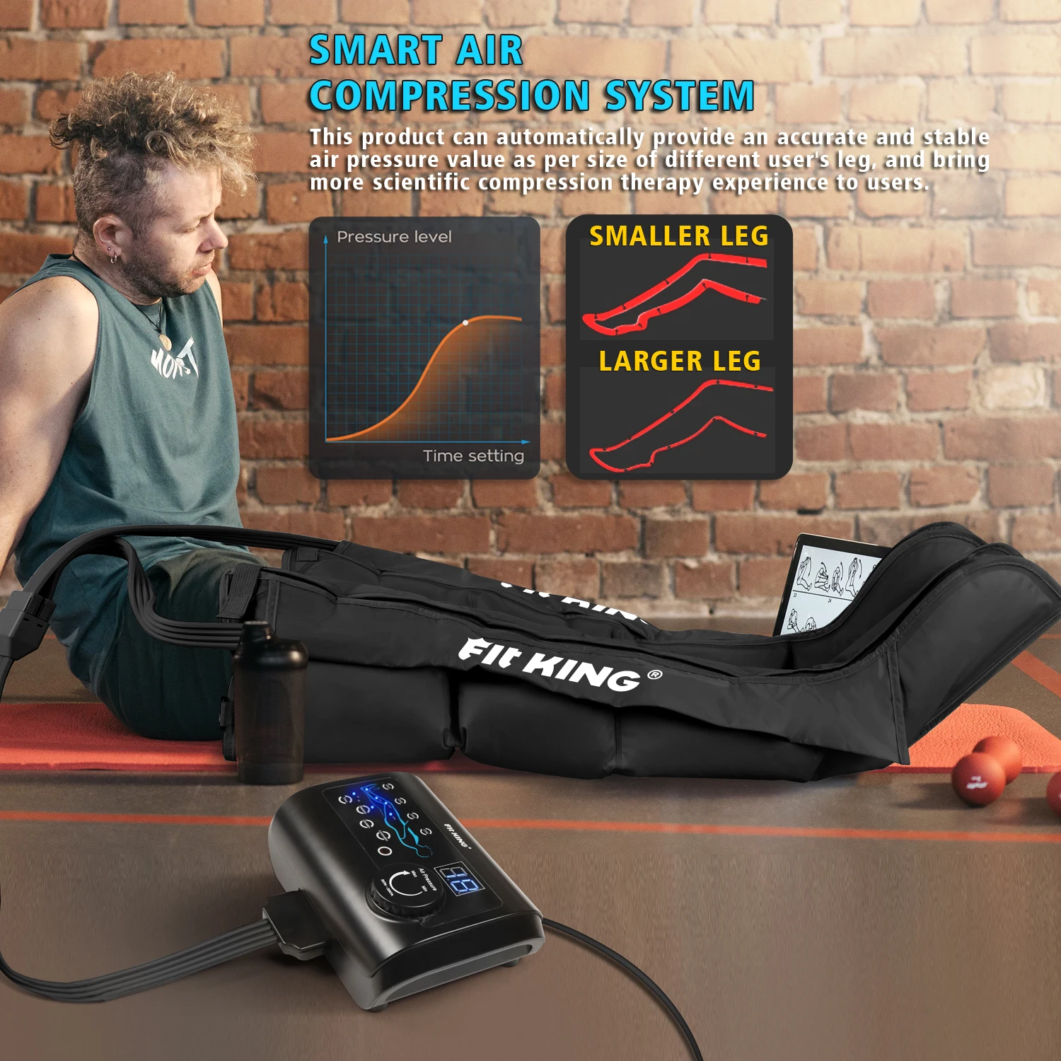 Leg Recovery System Air Compression Pression Boots Sequential Pump ...