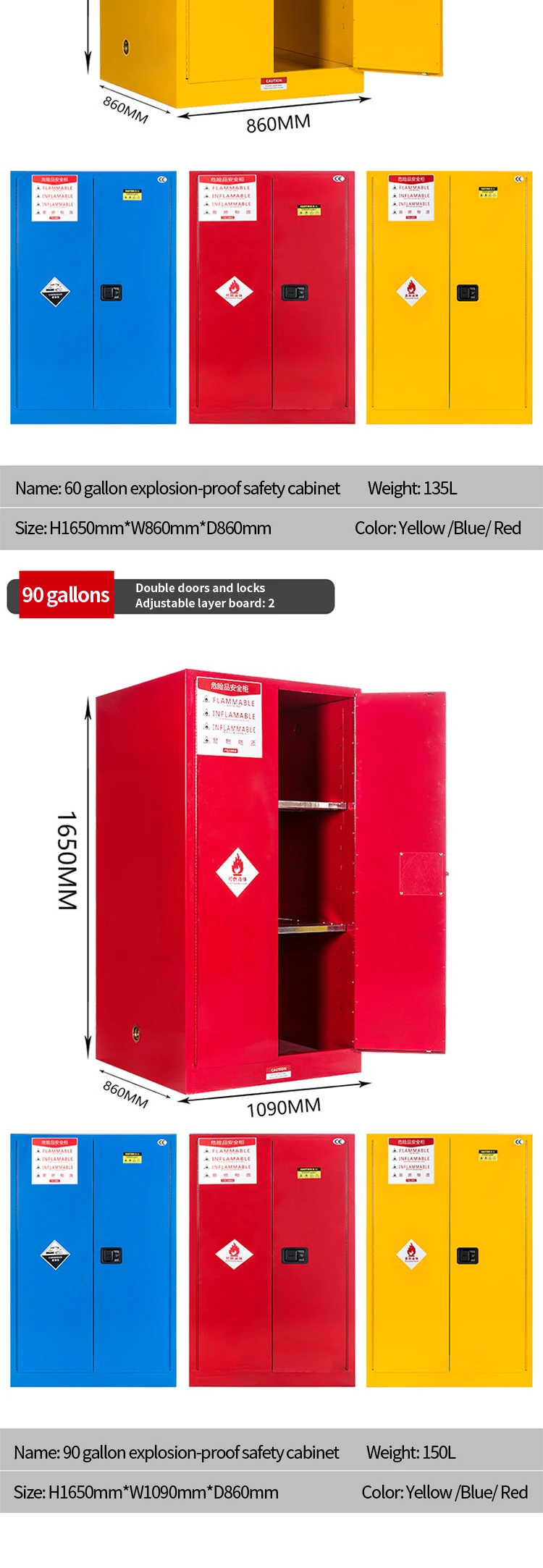 Fireproof Flammable Acid Storage Cabinet For Chemical Chemistry Corrosive Liquid Storage Cabinet .