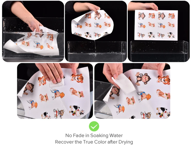Printable Full Color A4 Blank Waterproof Self Adhesive Glossy / Matte ...