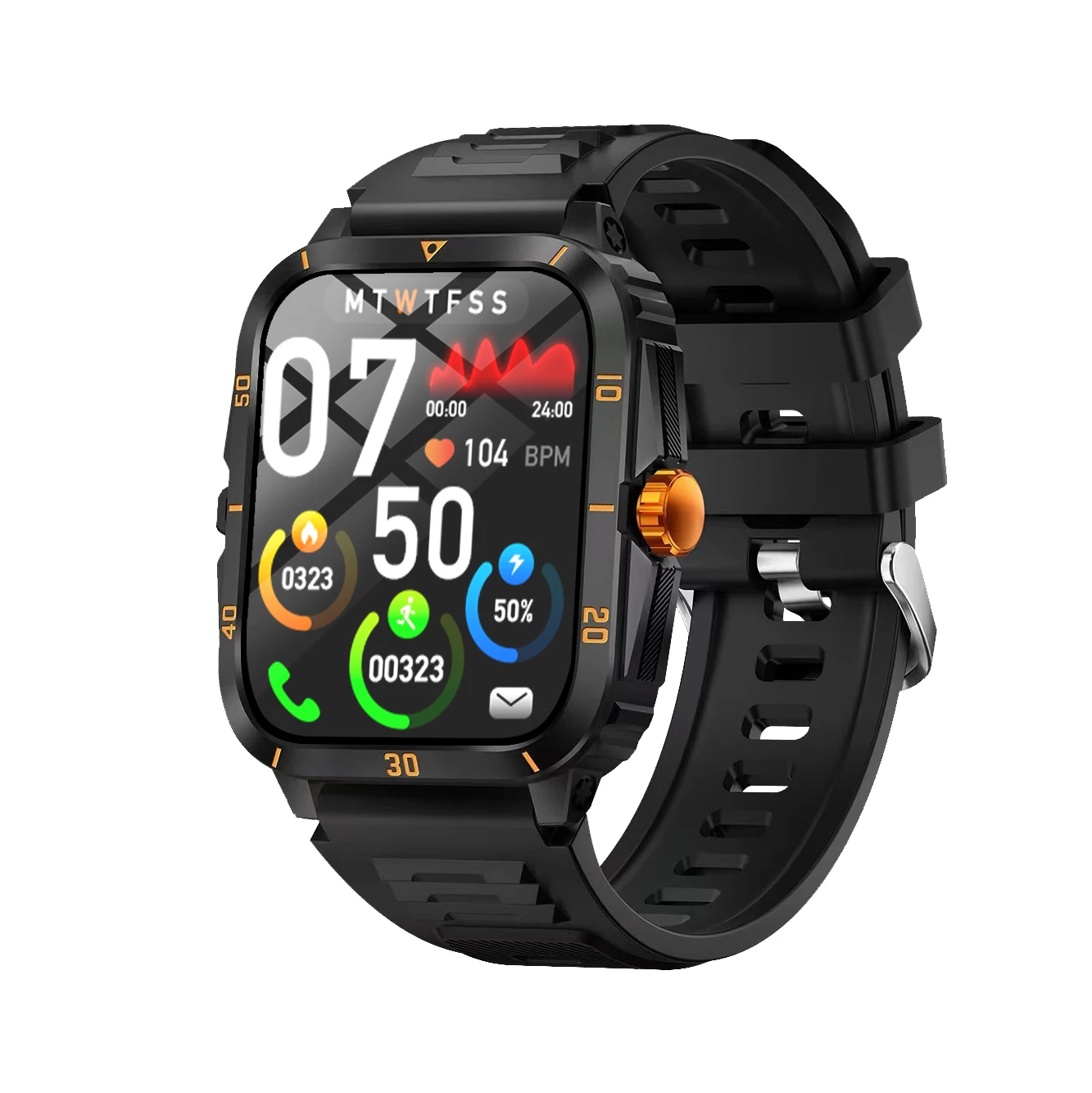H23 Cheap Music Photo Control Smart Watch HD Full-Screen Fitness Sport  Monitor Square Dial Smartwatch Long Battery Life Stocks