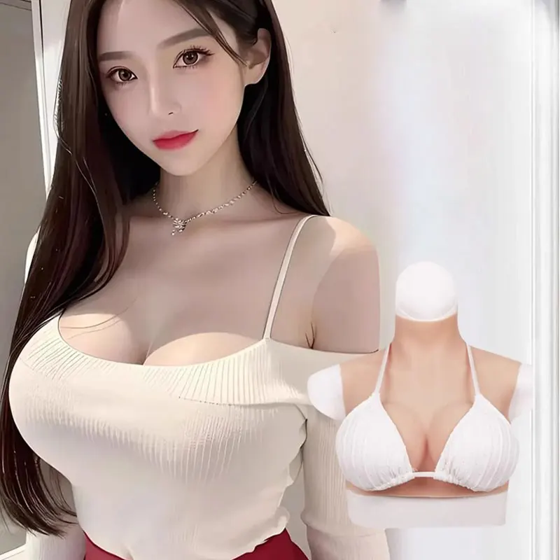 Real Skin Touch Floating Point Design Life Like Silicone Breast Big Silicone Boobs for Man to Woman Shemale Ladyboy Transgender
