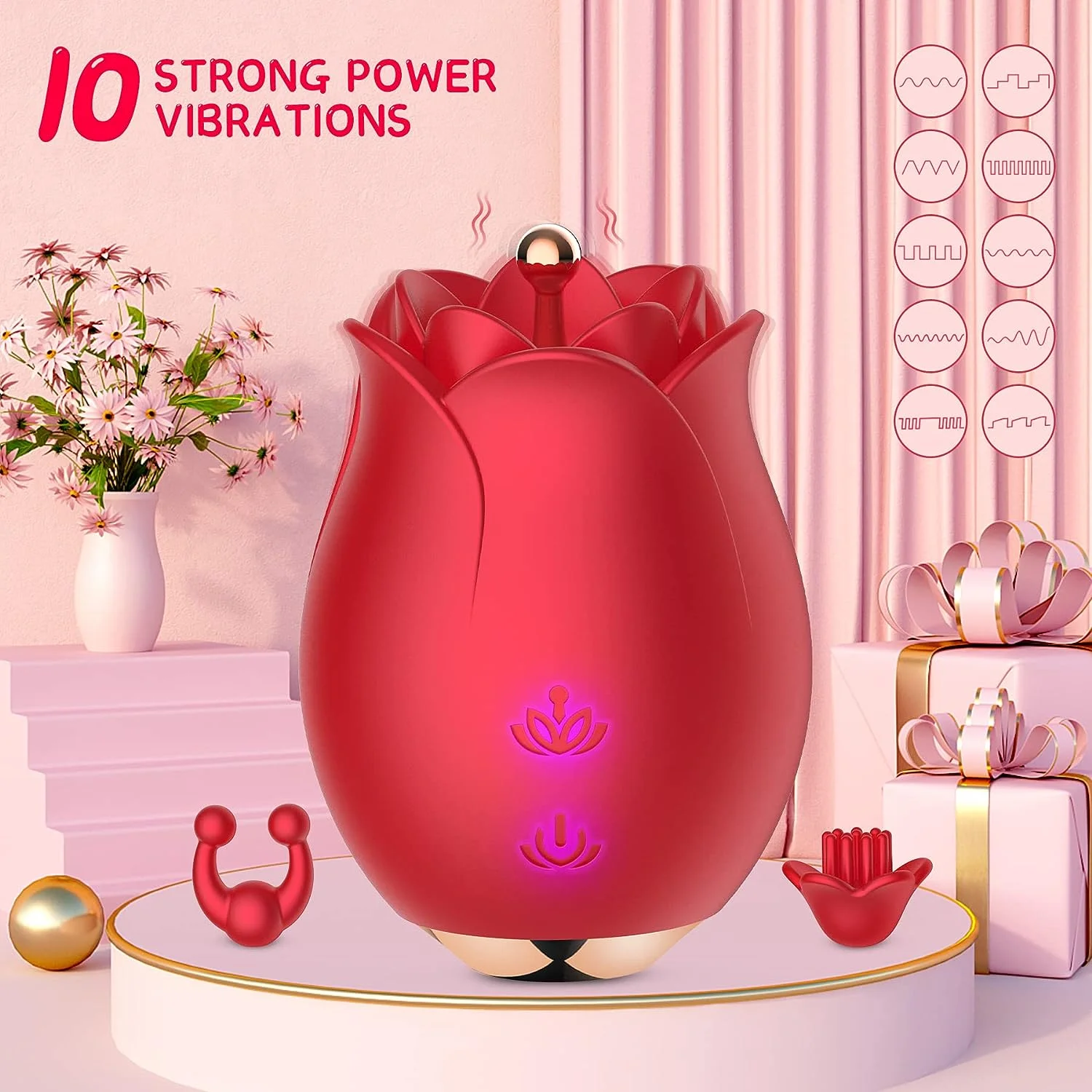 VIBECONNECT  Change Head Stimulation Vibrator Adult Product Sex Toy for Women Female Gilr