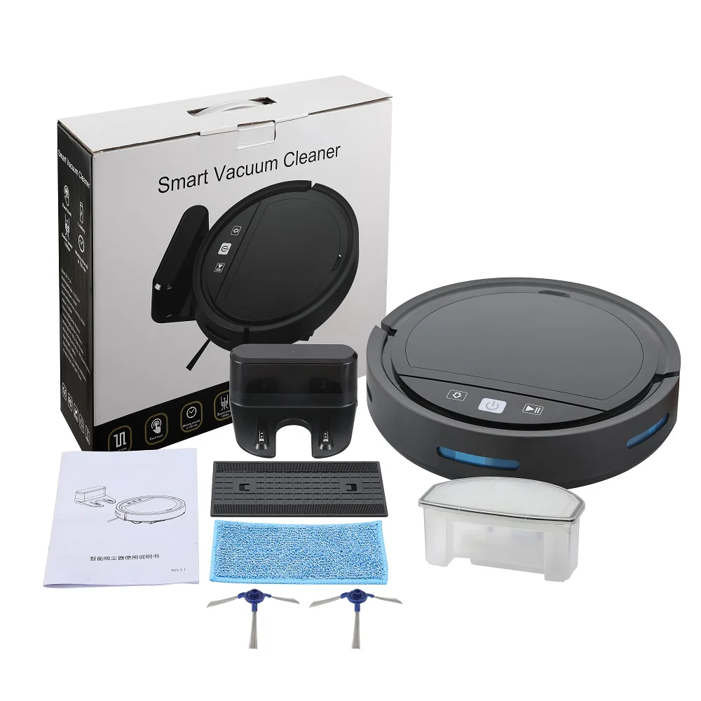 Auto Charge Tuya Smart Robot Vacuum Cleaner Floor Cleaning Sweeper Wifi APP Voice Control Works With Alexa Google Assistant