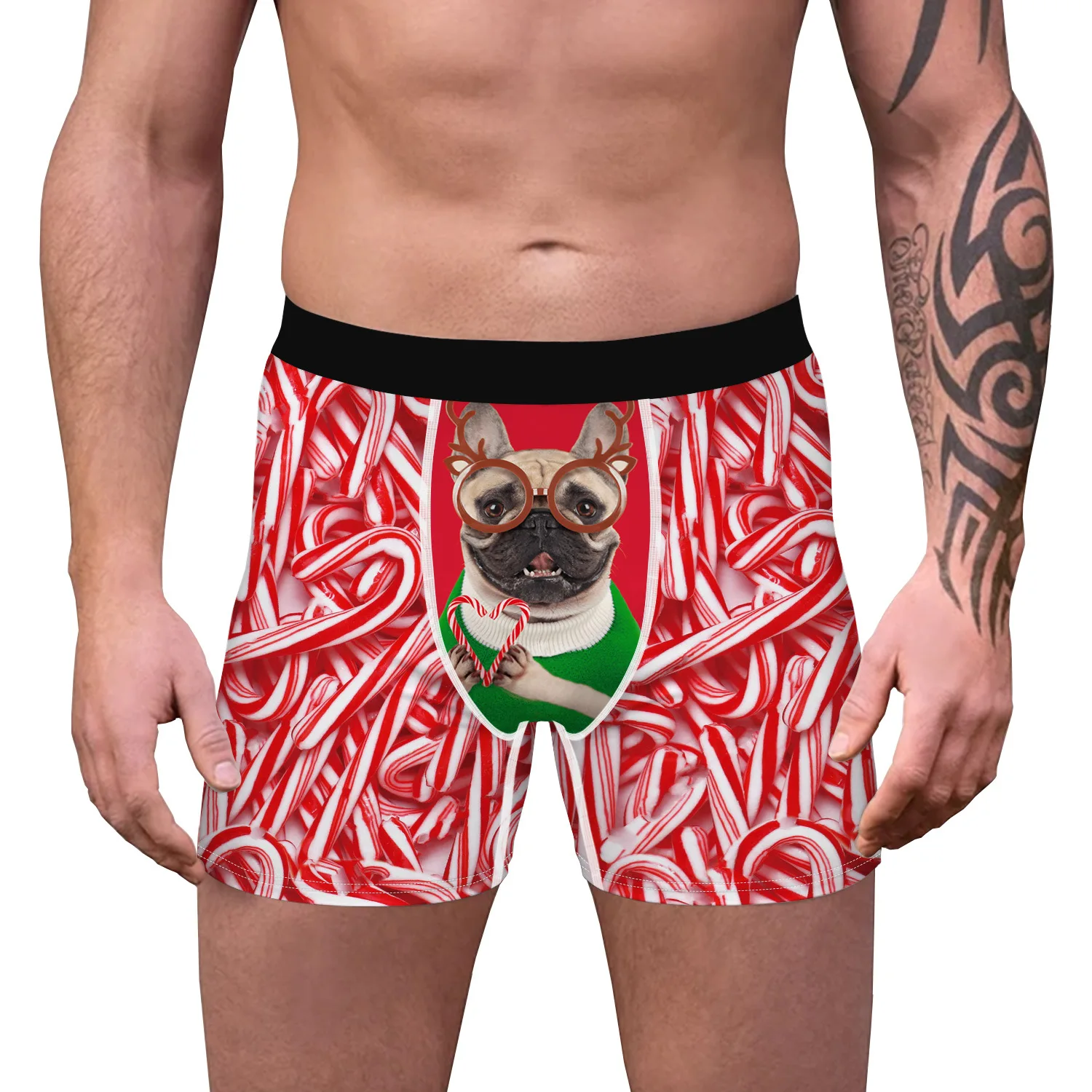 Humorous Underwear Gag Gifts for Men Lazy One Funny Boxers Novelty Boxer Shorts 