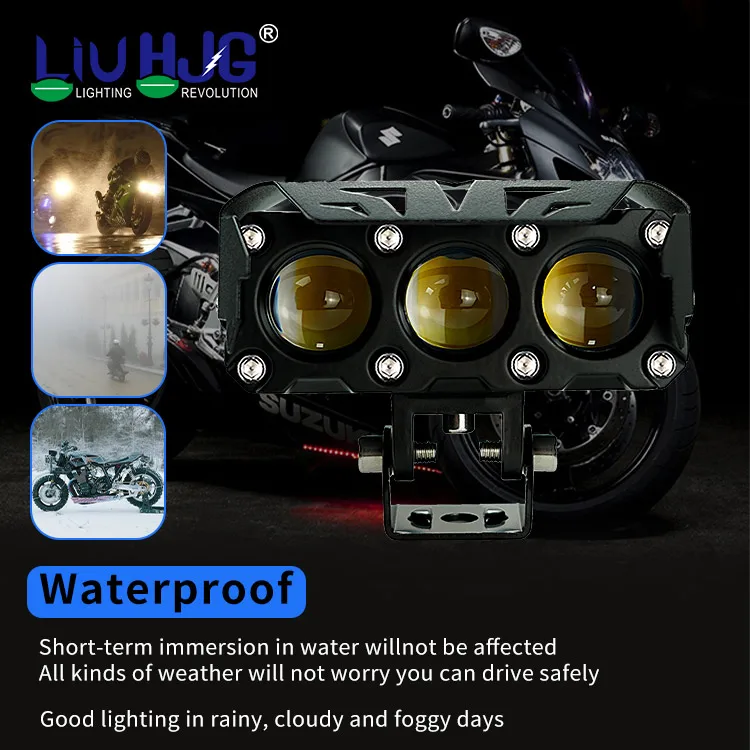 Liu HJG Custom ODM OEM Motorcycle Led Lighting Projector Mini Double Led Fog Lights for Car Motorbike