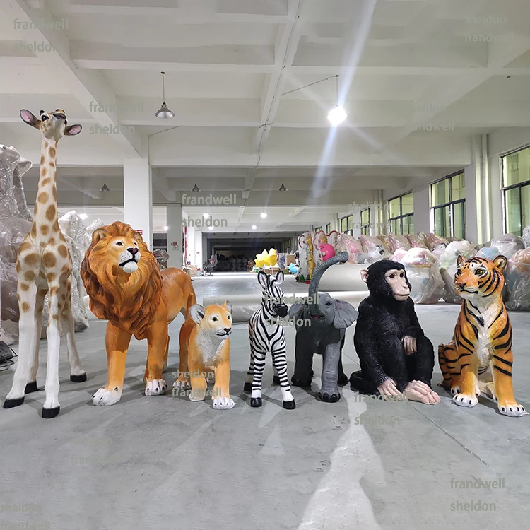 Resin Crafts Large Monkey Statue/ 3ft Fiberglass Safari Chimpanzee Props/ Garden Party Party Monkey Gorilla Figures
