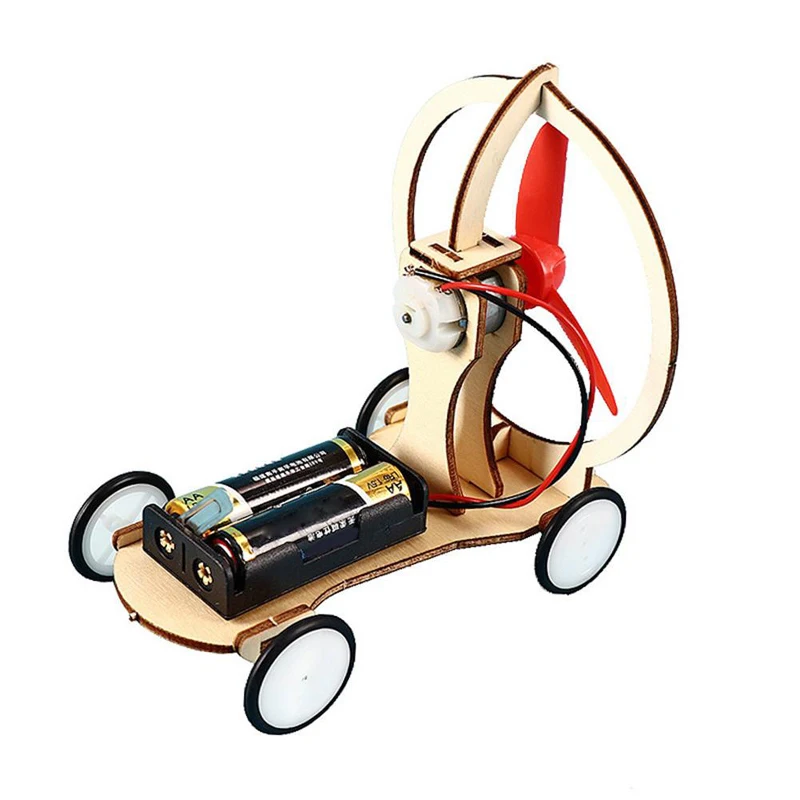 DIY Elektrische Wind Auto Spielzeug Kinder Studenten Physikalische Wissenschaft