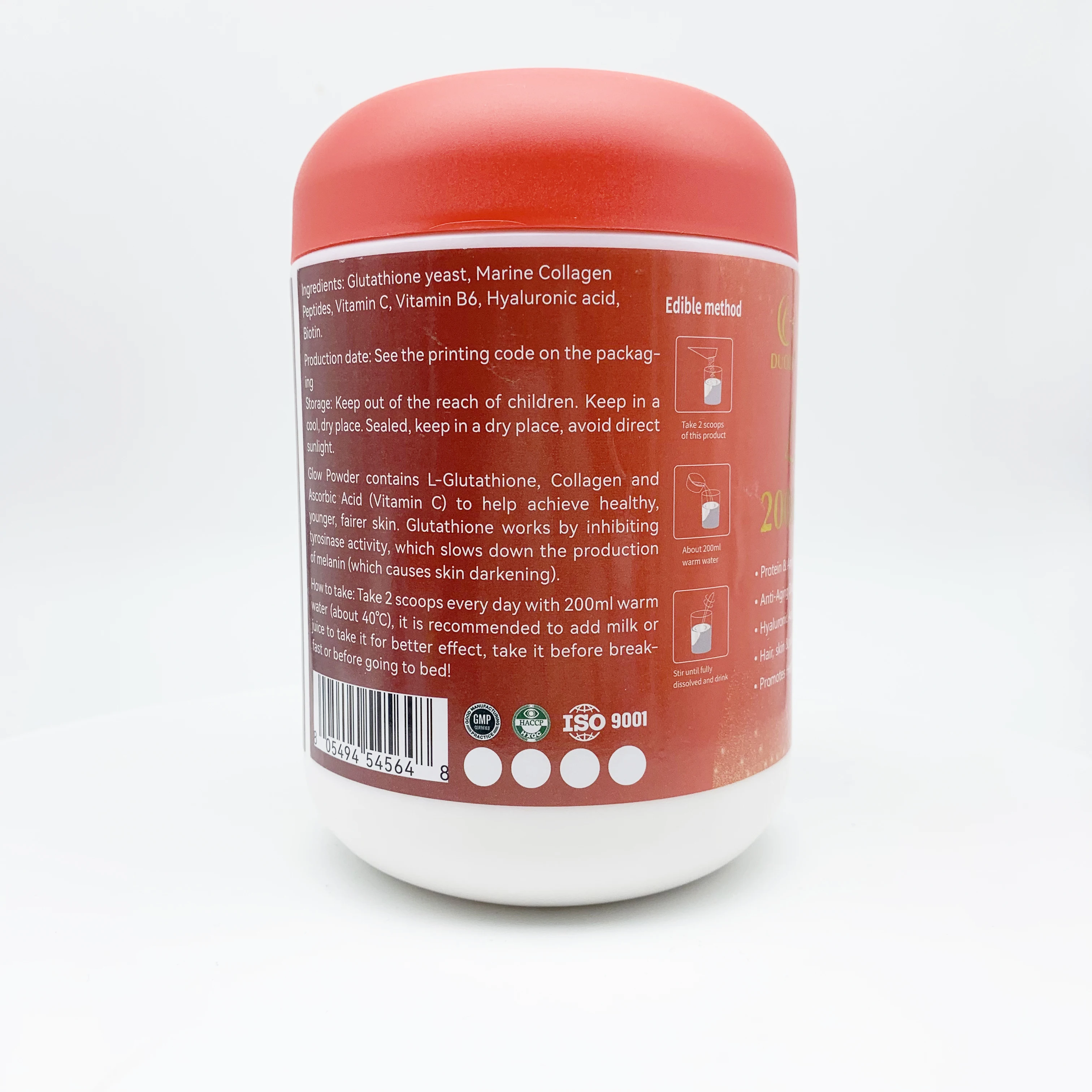 poudre de glutathion blanchissante Poudre Blanchissante pour la Peau au L-Glutathion 2 000 000 mg de Haute  Qualité, Compléments Herbales pour le Blanchiment, Support de Gros