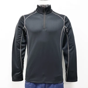 Men's Slim Fit Sweatshirts Long Sleeve T-shirt Fleece Solid Color 1/4 Zipper Activewear Pullover