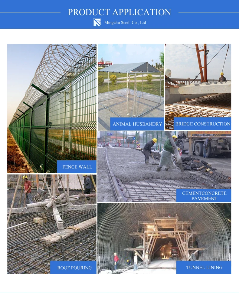 Construction Material 2x2 Rebar Trench Mesh 6x6 Steel Welded Concrete